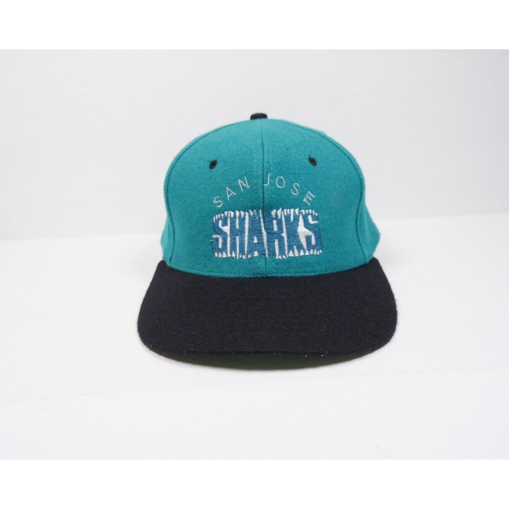 Vintage San Jose Sharks Hat Mens OSFA Blue Snapback NHL Hockey Cap Adult